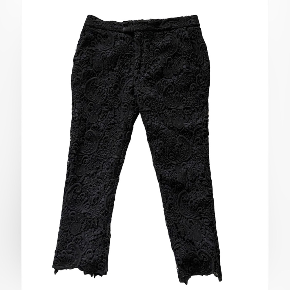 ZARA black lace pants